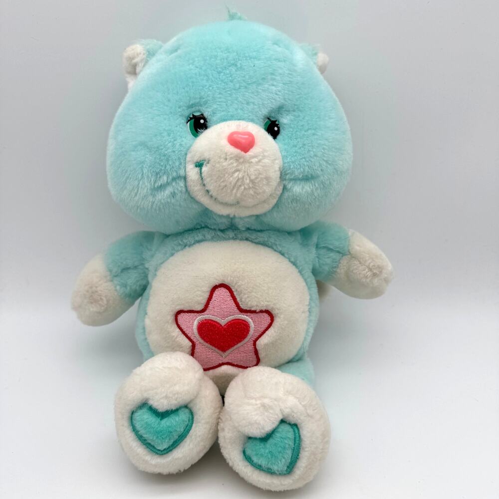 Vintage Care Bear Cousins Proud Heart Cat 13” Plush 2004 Stuffed Animal Toy